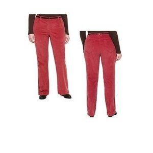 Women's Pants Belted Corduroy Liz Claiborne size 8 NEW